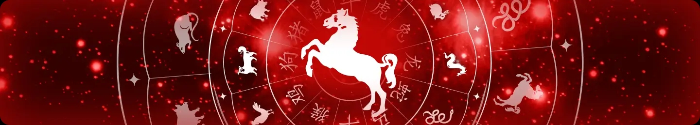 horoscope chinios card - Cheval