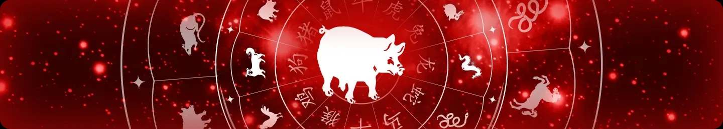 horoscope chinios card - Cochon
